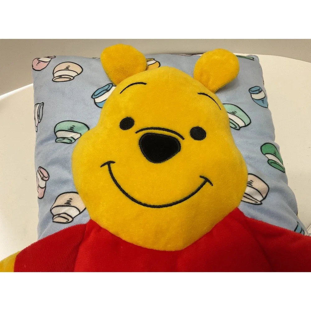Disney Winnie the Pooh Plush Hug Pillow Blue Honey Pot Jay Franco & Sons 11x14